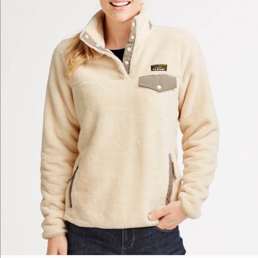 L.L Bean Hi-Pile Fleece Pullover